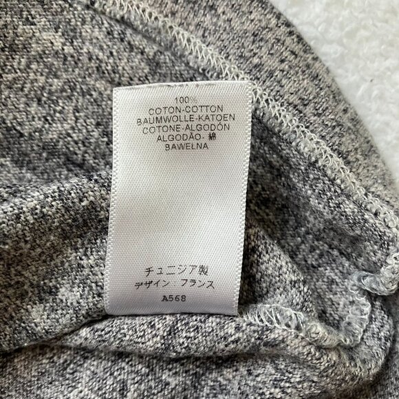 Petit Bateau 12M Grey Textured Long Sleeve Dress VGUC Baby Girl - Picture 7 of 16